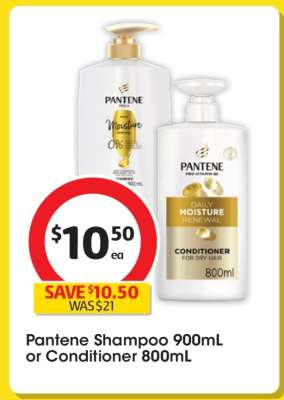 Pantene Shampoo 900mL or Conditioner 800mL