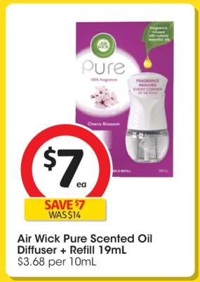 Air Wick Pure Scented Oil Diffuser + Refill 19mL