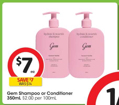 Gem Shampoo or Conditioner