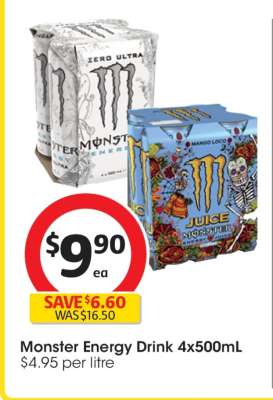 Monster Energy Drink 4x500mL