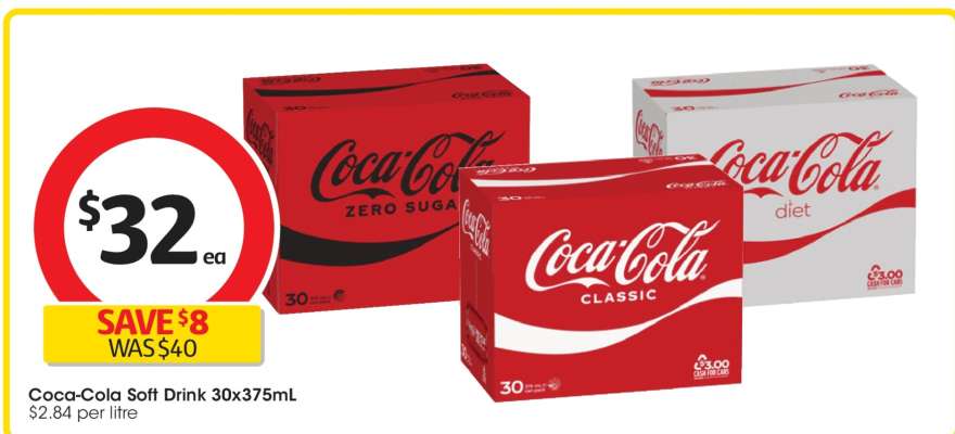 Coca-Cola Soft Drink 30x375mL