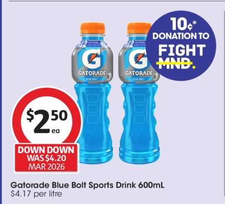 Gatorade Blue Bolt Sports Drink 600mL