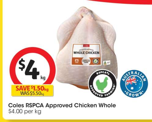 Coles RSPCA Approved Chicken Whole