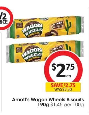 Arnott's Wagon Wheels Biscuits