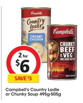 Campbell's Country Ladle or Chunky Soup