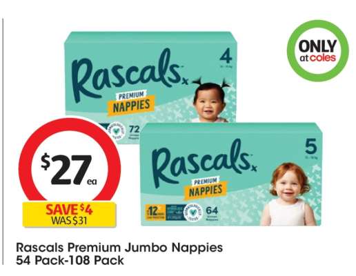 Rascals Premium Jumbo Nappies
