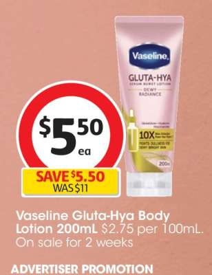 Vaseline Gluta-Hya Body Lotion 200mL
