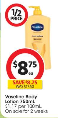Vaseline Body Lotion 750mL