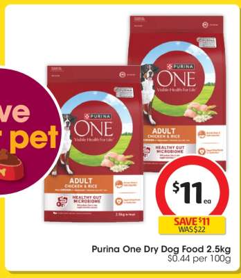 Purina One Dry Dog Food 2.5kg