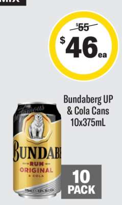 Bundaberg UP & Cola Cans