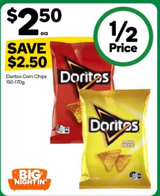 Doritos Corn Chips 150-170g
