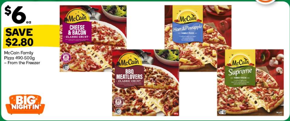 McCain Family Pizza 490-500g
