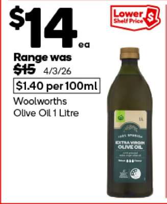 Woolworths Olive Oil 1 Litre