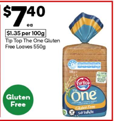 Tip Top The One Gluten Free Loaves 550g