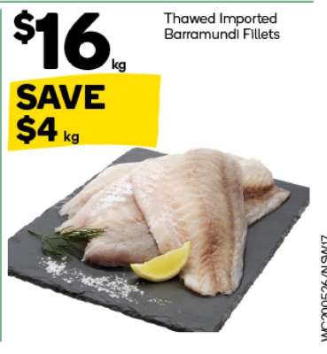 Thawed Imported Barramundi Fillets