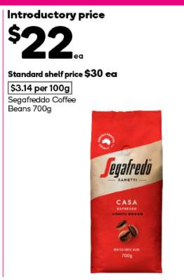 Segafreddo Coffee Beans 700g