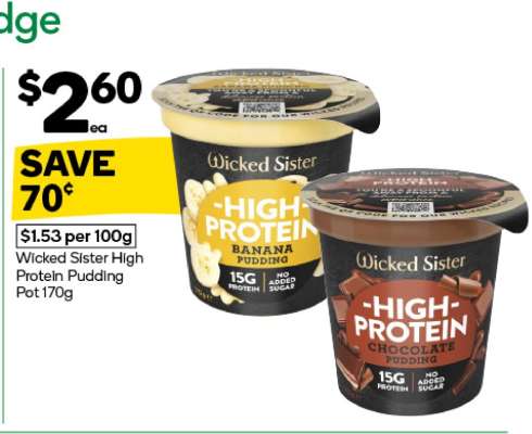Wicked Sister High Protein Pudding Pot 170g