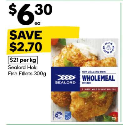 Sealord Hoki Fish Fillets 300g