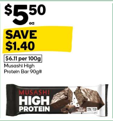 Musashi High Protein Bar 90g