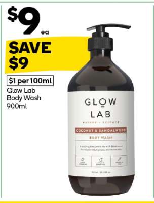 Glow Lab Body Wash 900mL