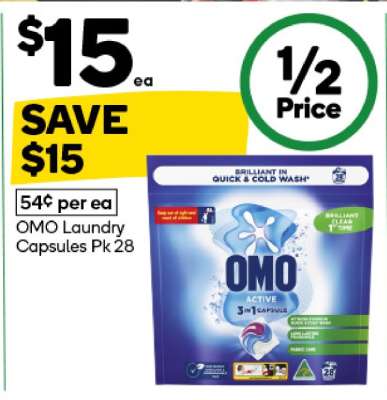 OMO Laundry Capsules Pk 28