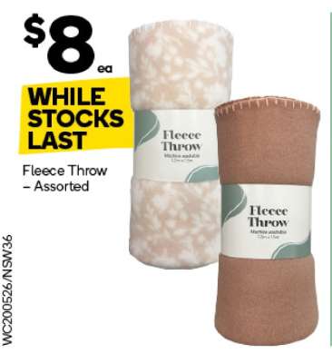 Fleece Throw – Assorted
