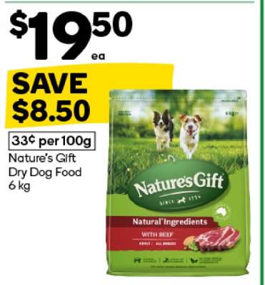 Nature's Gift Dry Dog Food 6 kg