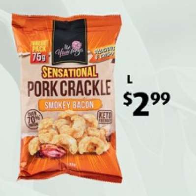 Sensational Pork Crackle Smokey Bacon