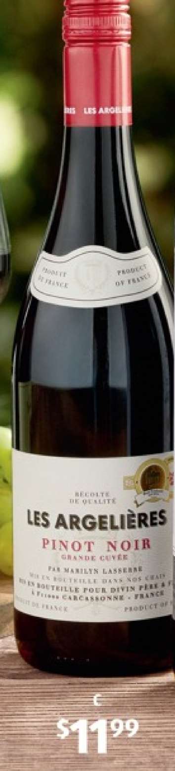 Les Argelières Pinot Noir