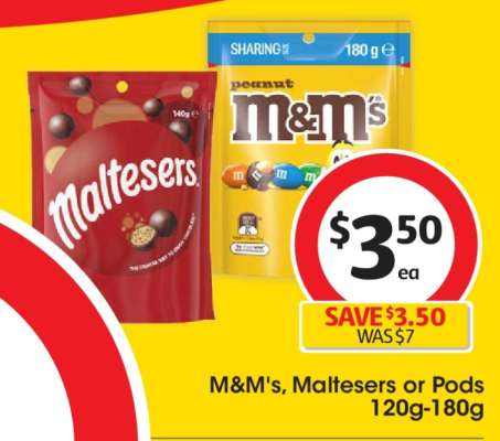 M&M's, Maltesers or Pods