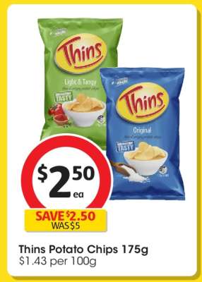 Thins Potato Chips 175g