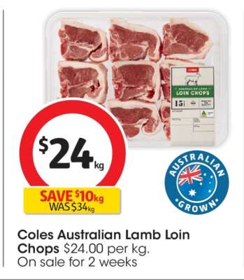 Coles Australian Lamb Loin Chops