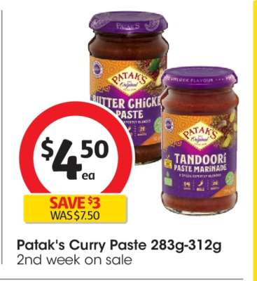 Patak's Curry Paste 283g-312g