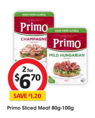 Primo Sliced Meat 80g-100g