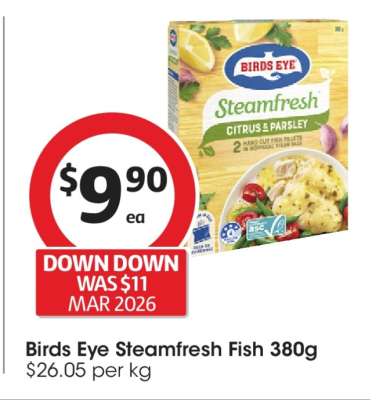 Birds Eye Steamfresh Fish 380g