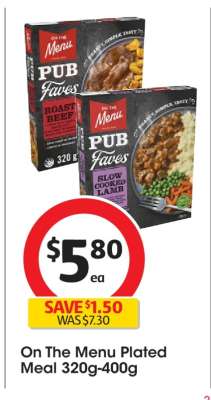 On The Menu Plated Meal 320g-400g