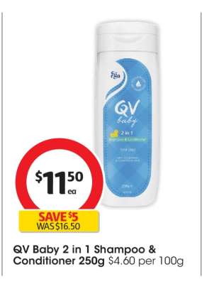 QV Baby 2 in 1 Shampoo & Conditioner 250g