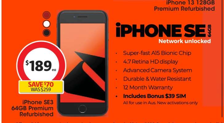 iPhone SE3 64GB Premium Refurbished