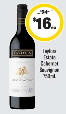 Taylors Estate Cabernet Sauvignon 750mL