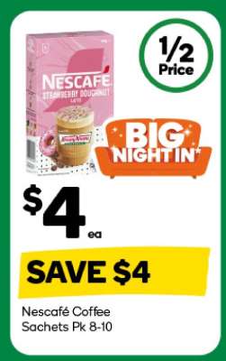 Nescafe Coffee Sachets Pk 8-10