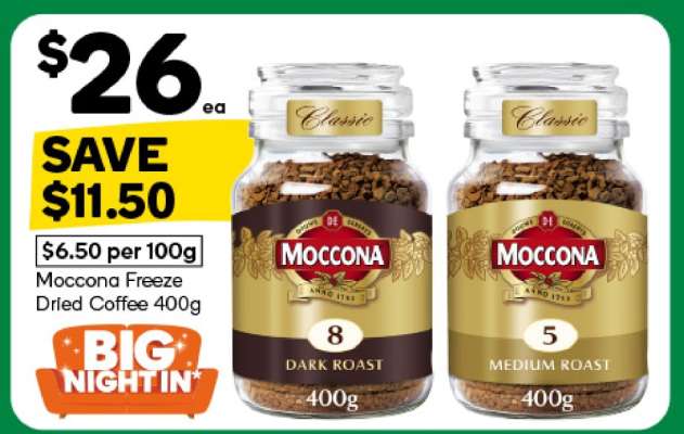 Moccona Freeze Dried Coffee 400g