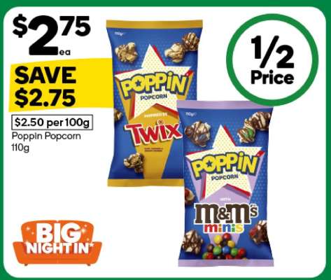 Poppin Popcorn 110g