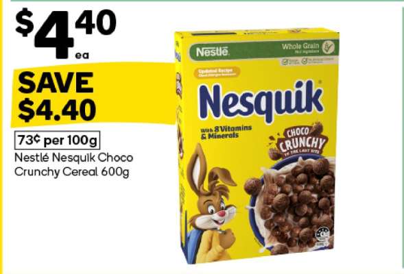 Nestlé Nesquik Choco Crunchy Cereal 600g
