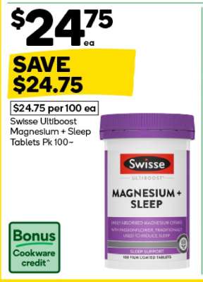Swisse Ultiboost Magnesium + Sleep Tablets Pk 100#