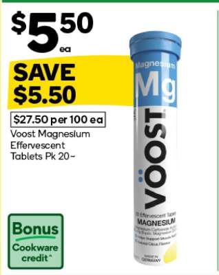 Voost Magnesium Effervescent Tablets Pk 20