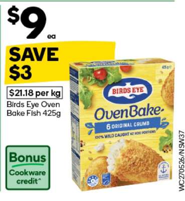 Birds Eye Oven Bake Fish 425g