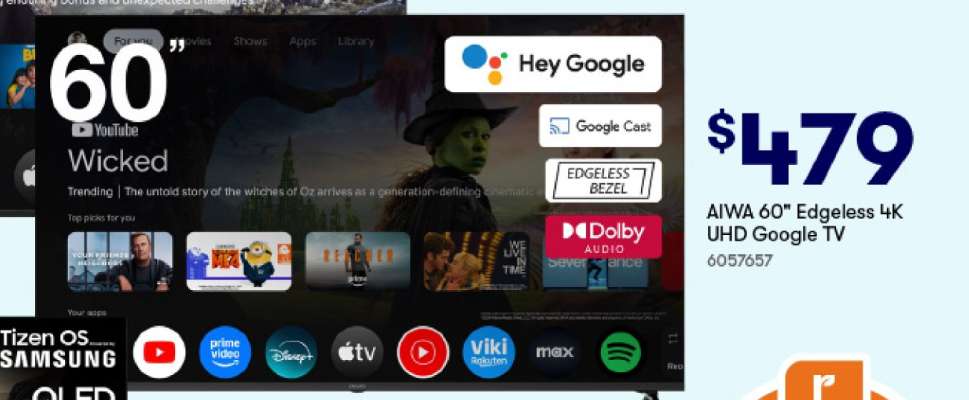 AIWA 60" Edgeless 4K UHD Google TV