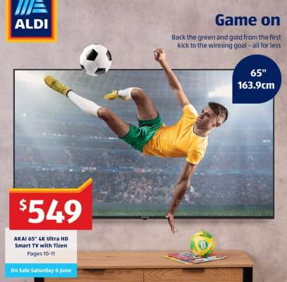 AKAI 65" 4K Ultra HD Smart TV with Tizen