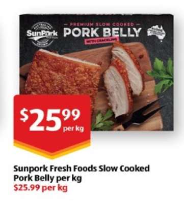 Sunpork Fresh Foods Slow Cooked Pork Belly