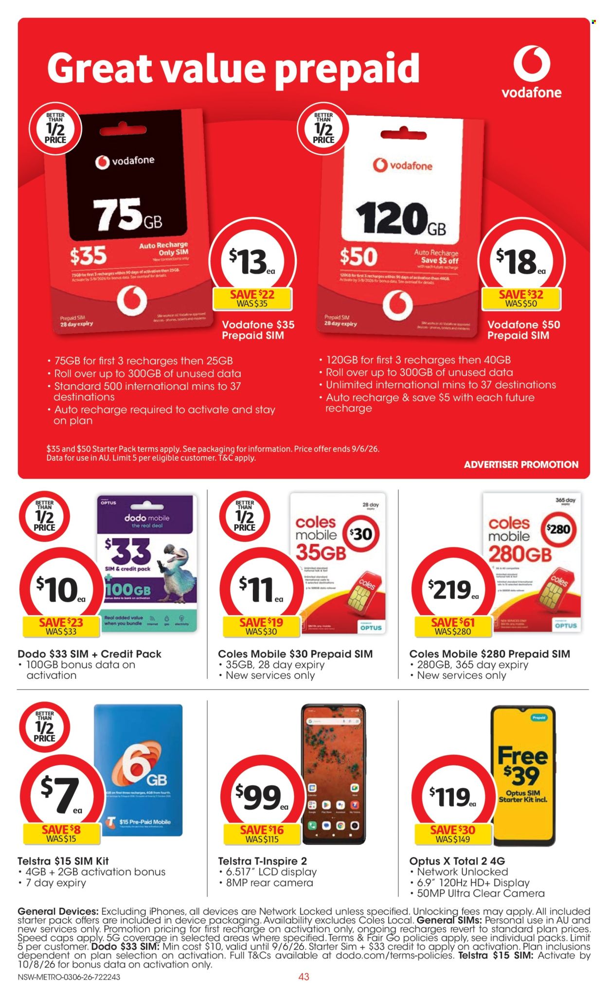 Coles catalogue - 3 Jun 2026 - 9 Jun 2026. Page 43